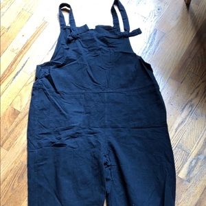 Oversized Black Cotton Jumper